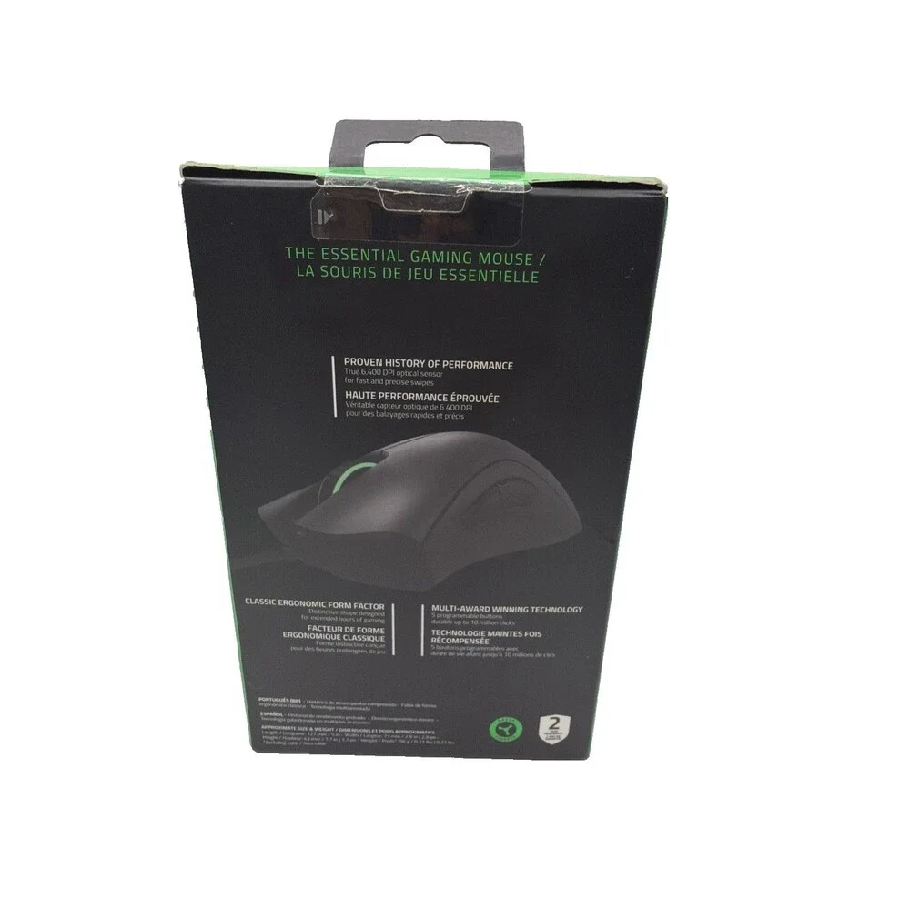 Razer DeathAdder Essential Ergonomic Wired Gaming Mouse - New